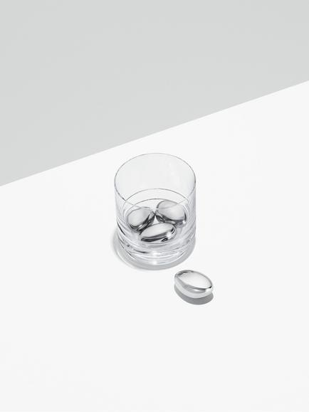 Georg Jensen Sky Ice Cubes, Set of 4 - view 2, Silver