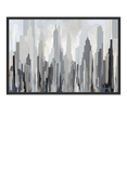 John Lewis Gregory Lang 'East Side' New York Framed Canvas, 86 x 126cm, Grey