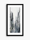 John Lewis Gregory Lang 'City Centre II' Framed Print & Mount, 84.5 x 44.5cm, Blue/Grey