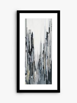John Lewis Gregory Lang 'City Centre II' Framed Print & Mount, 84.5 x 44.5cm, Blue/Grey, Blue/Grey