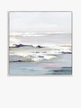 John Lewis Valeria Mravyan 'Purple Tides II' Framed Canvas Print, 106 x 106cm, Purple