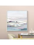John Lewis Valeria Mravyan 'Purple Tides II' Framed Canvas Print, 106 x 106cm, Purple