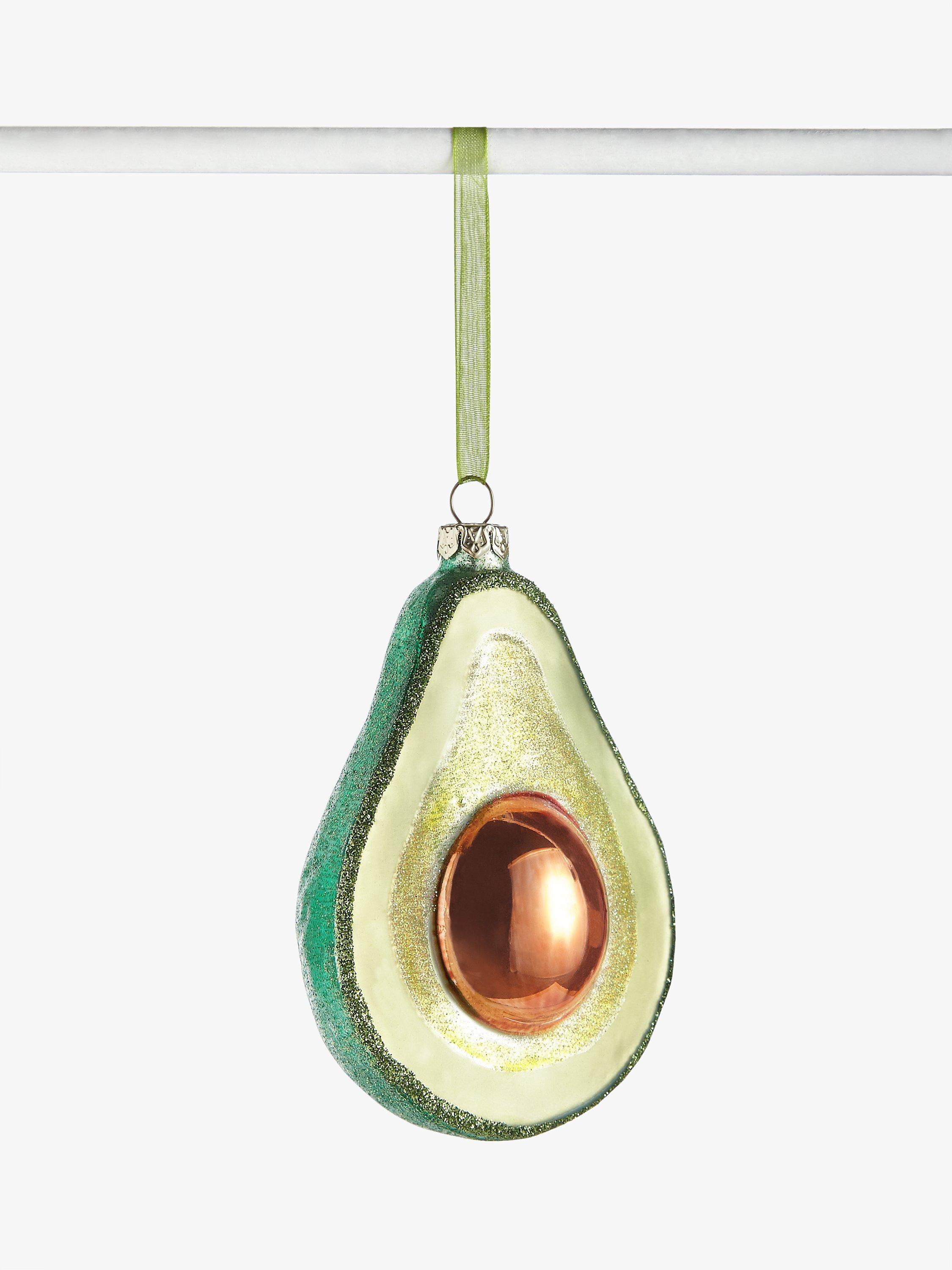 John Lewis & Partners Garden Retreat Half Avocado Bauble, Multi