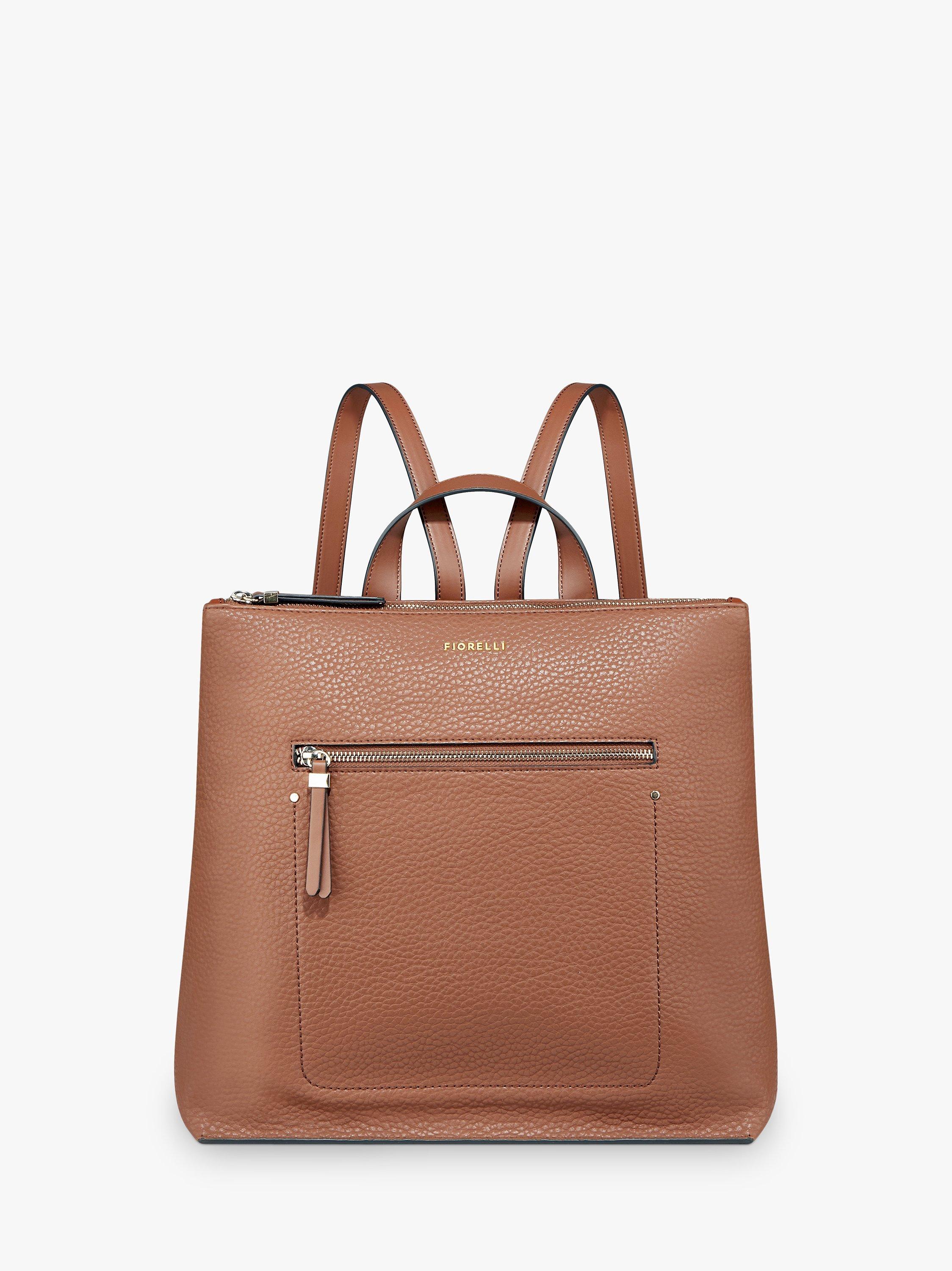 Fiorelli Finley Large Zip Top Backpack, Tan