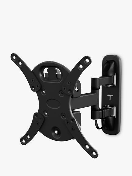 AVF JLP204 Multi Position Wall Mount for TVs up to 43", for Solid & Stud Walls, Black, Black