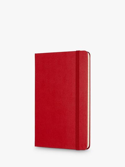 Moleskine Medium Hardcover Ruled Notebook - view 2, Scarlet Red