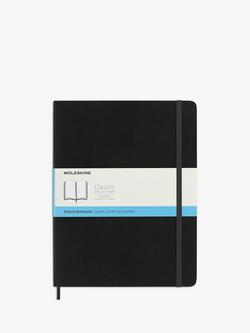 Moleskine Extra Large Dotted Soft Cover Notebook, Black, Black