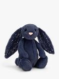 Jellycat Bashful Bunny Soft Toy, Medium, Blue Stardust