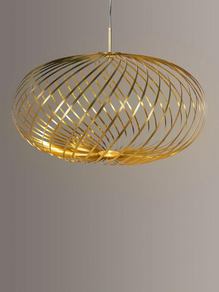 Tom Dixon Spring LED Medium Ceiling Light, Gold/Brass