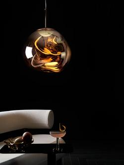 Tom Dixon Melt LED Ceiling Light - view 2, Copper