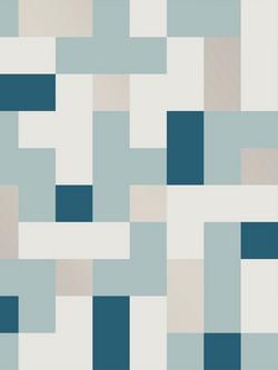 Terence Conran Alby Squares Wallpaper, Tc25221