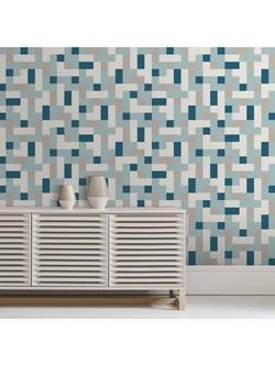 Terence Conran Alby Squares Wallpaper - view 2, Tc25221