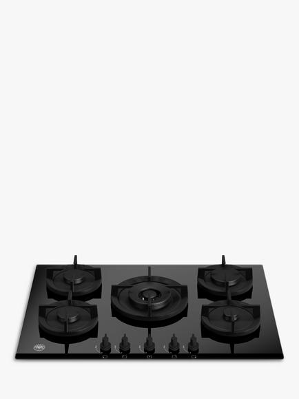 Bertazzoni P755CMODGNE Gas Hob, Black Glass, Black Glass