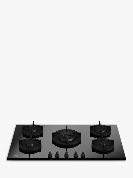 Bertazzoni P905CMODGNE Gas Hob, Black Glass, Black Glass