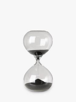 pols potten Hourglass Ball Sandglass, Mini, Black