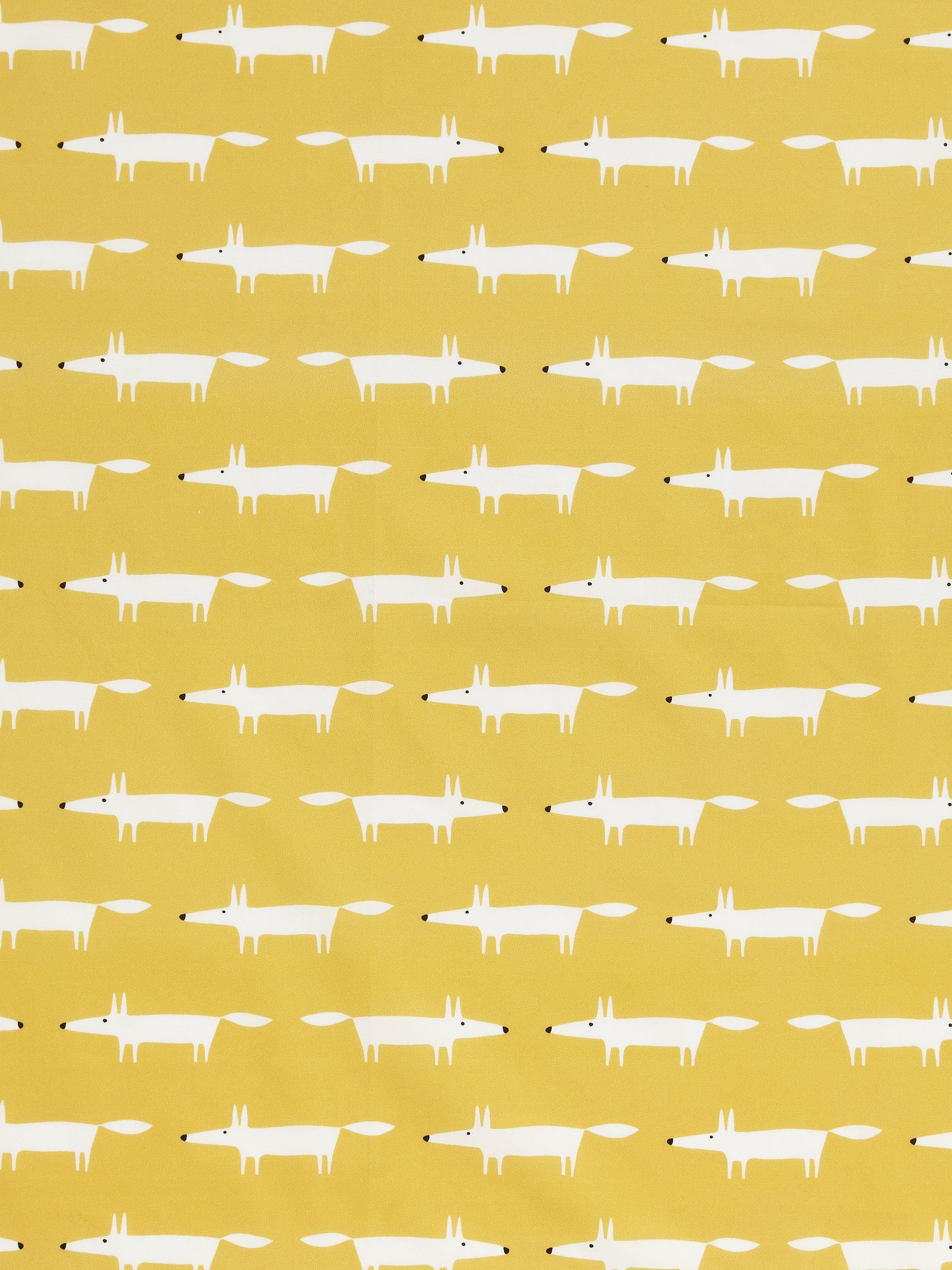 Scion Fox Print Fabric, Mustard