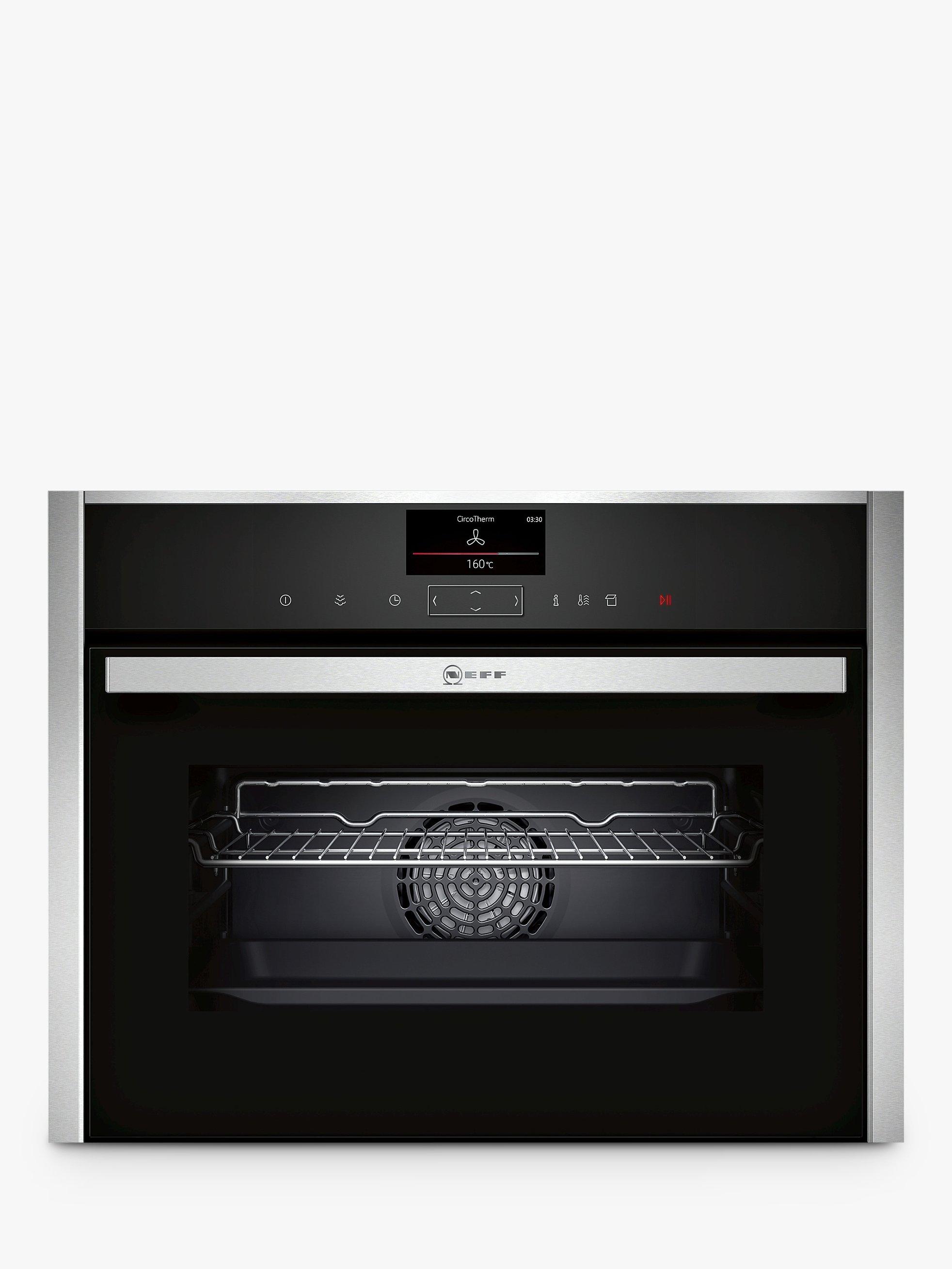 Neff C17FS32H0B FullSteam Integrated Compact Steam Oven, Stainless Steel