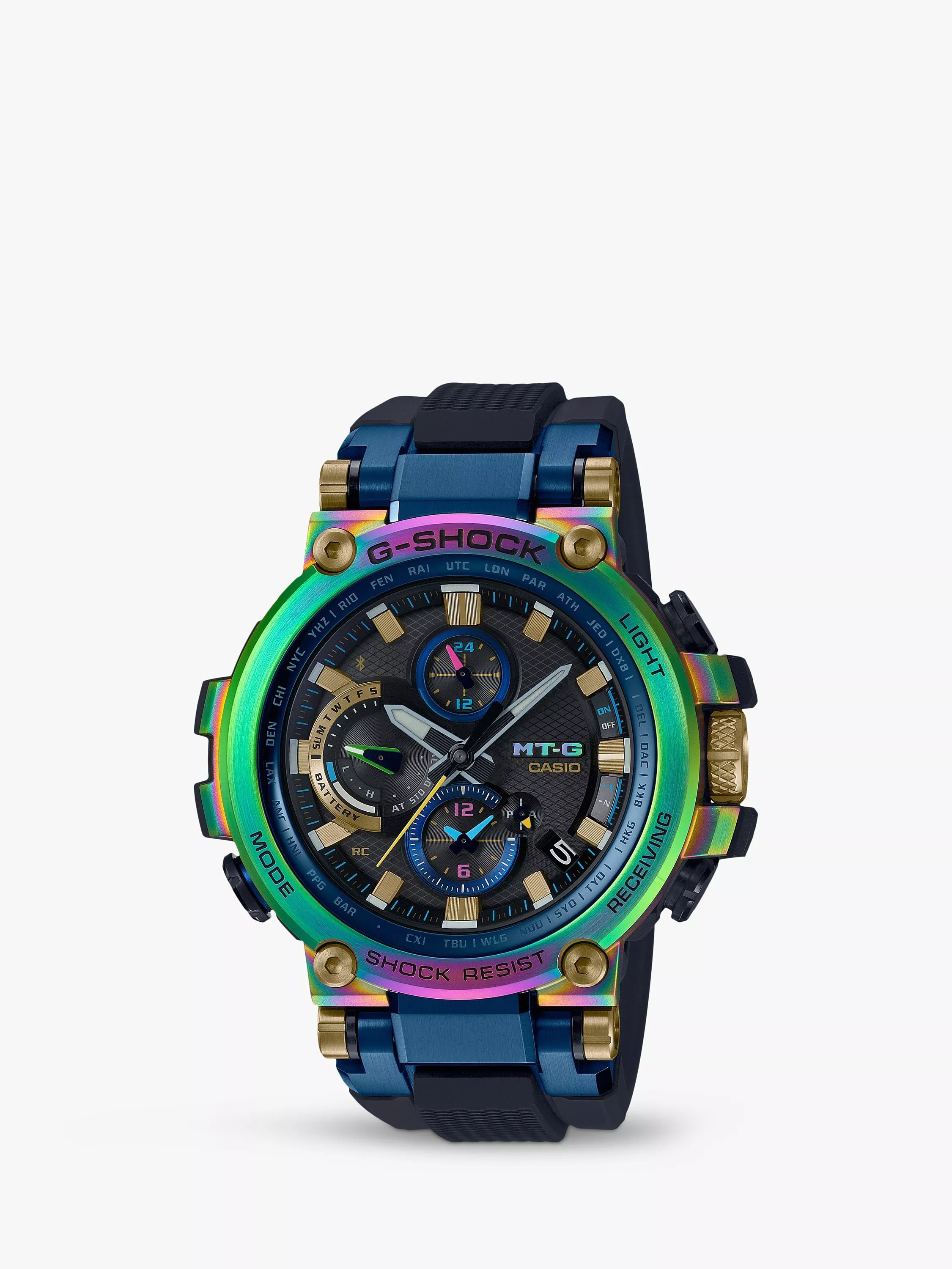 Casio MTG B1000D 1AER Men s G Shock Rainbow MTG Limited Edition Resin Strap Watch Black