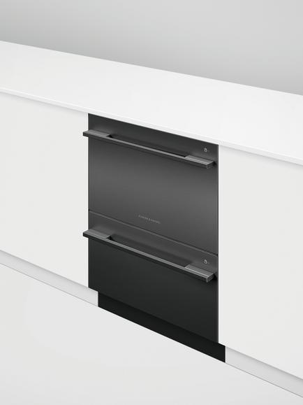 Fisher & Paykel Series 9 DD60DDFHB9 Integrated DoubleDishDrawer™ Dishwasher, Black Brushed Stainless Steel - view 2, Black Brushed  Stainless Steel