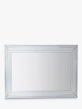 Gallery Direct Brillot Rectangular Wall Mirror, 115 x 85cm, Silver