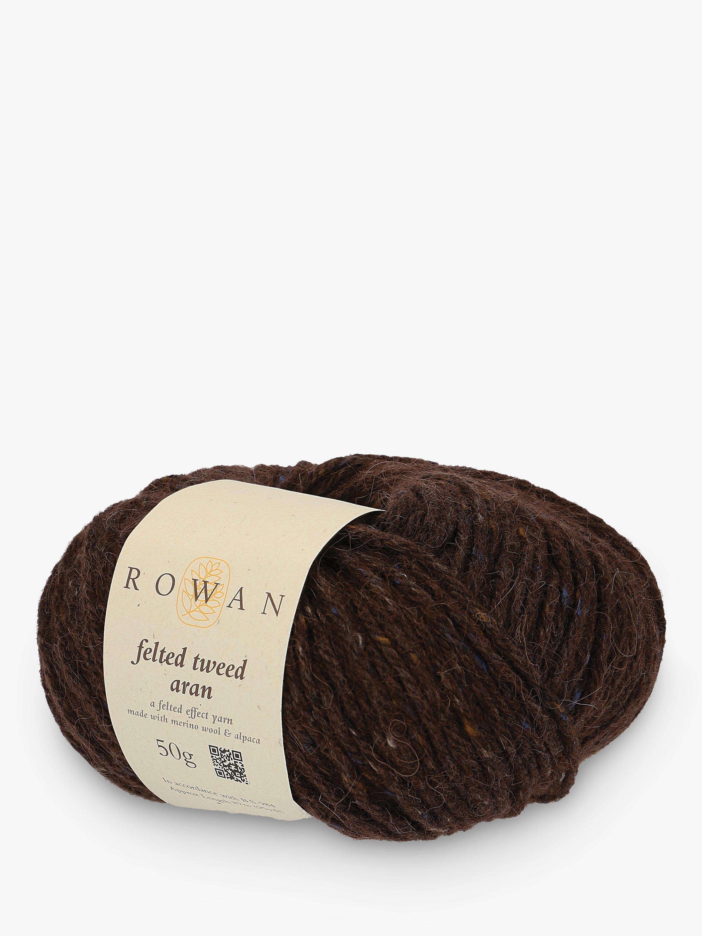 Rowan Felted Tweed Aran Yarn, 50g, Treacle