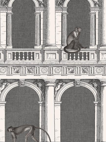 Cole & Son Procuratie e Scimmie Wallpaper, 114/21041, 114/21041
