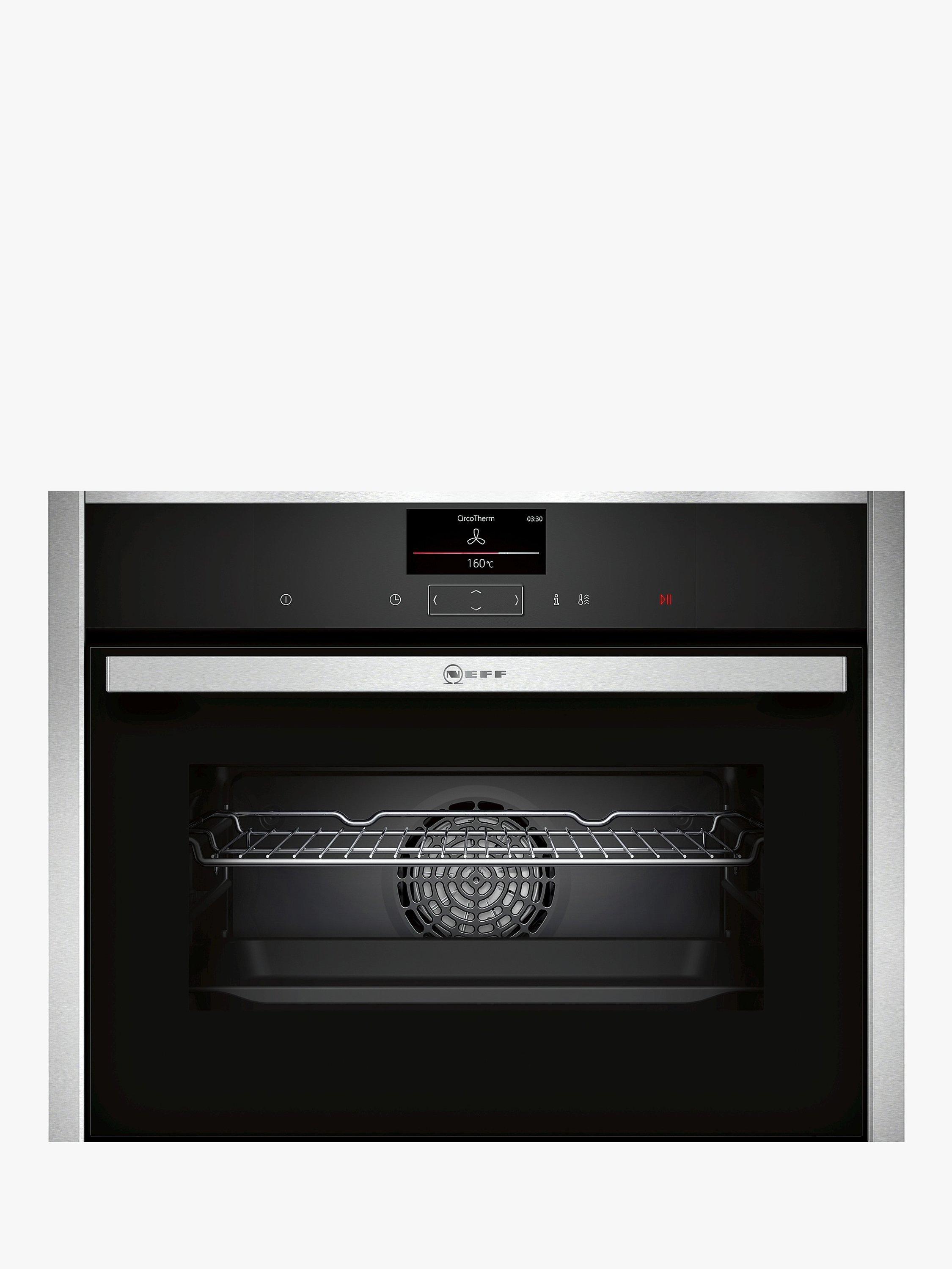 Neff C27CS22H0B Compact CircoTherm® Built-In Single Electric Oven, Stainless Steel