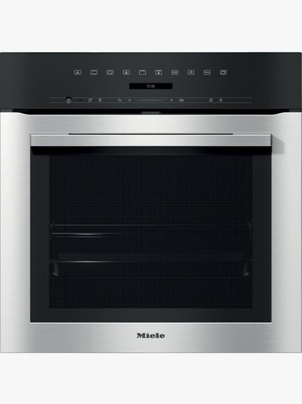 Miele H7164BP Built-In Single Oven, Clean Steel, Clean Steel