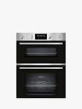 Neff U2GCH7AN0B Built-In Pyrolytic Double Electric Oven, Stainless Steel
