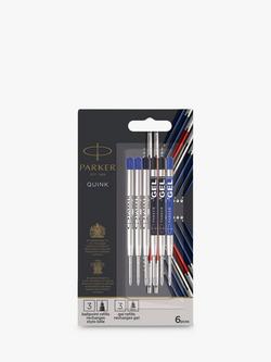 PARKER Ballpoint Pen & Gel Pen Refills, Pack of 6, Multi