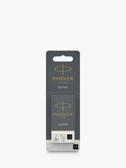 PARKER Quink Black Ink Cartridges, Pack of 5, Black