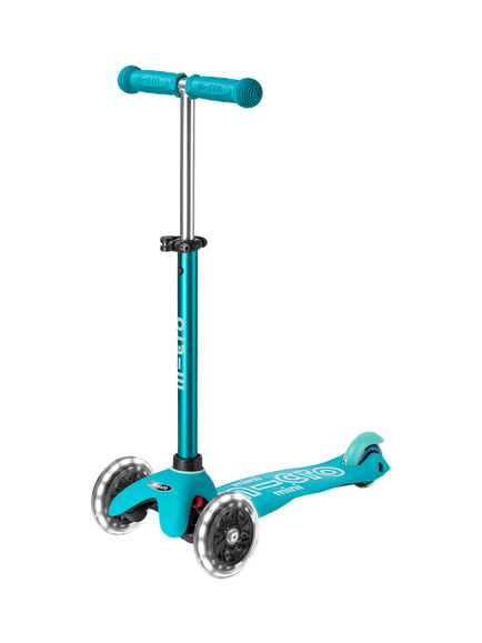 Micro Scooters Mini Deluxe LED Scooter, Aqua