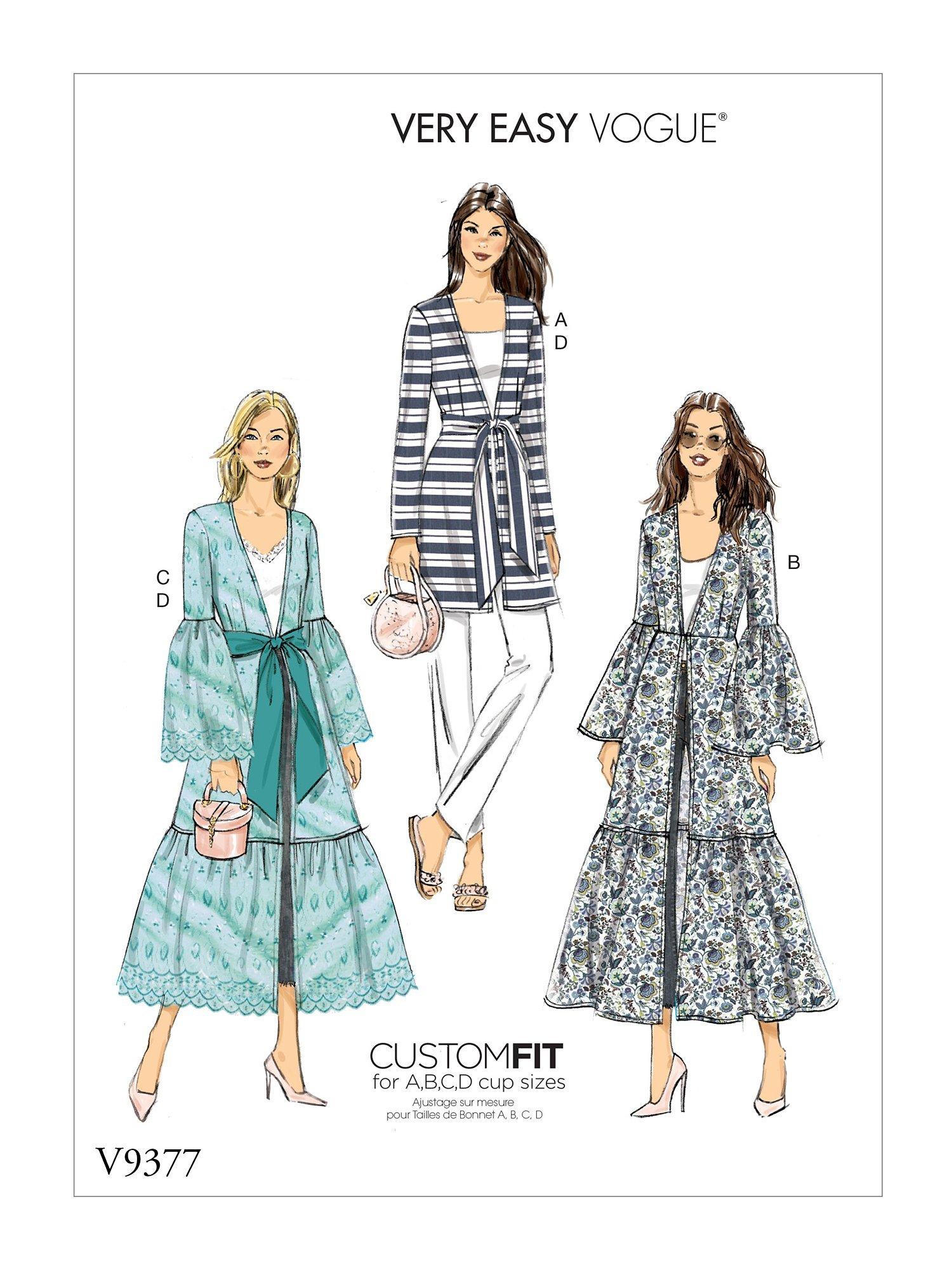 Vogue Women's Ruffle Jacket Sewing Pattern, 9377