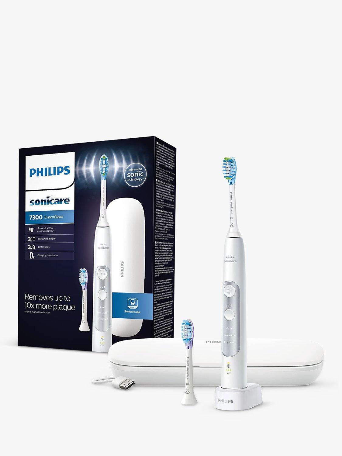 Philips Sonicare HX9611 ExpertClean 7300 Electric Toothbrush, White
