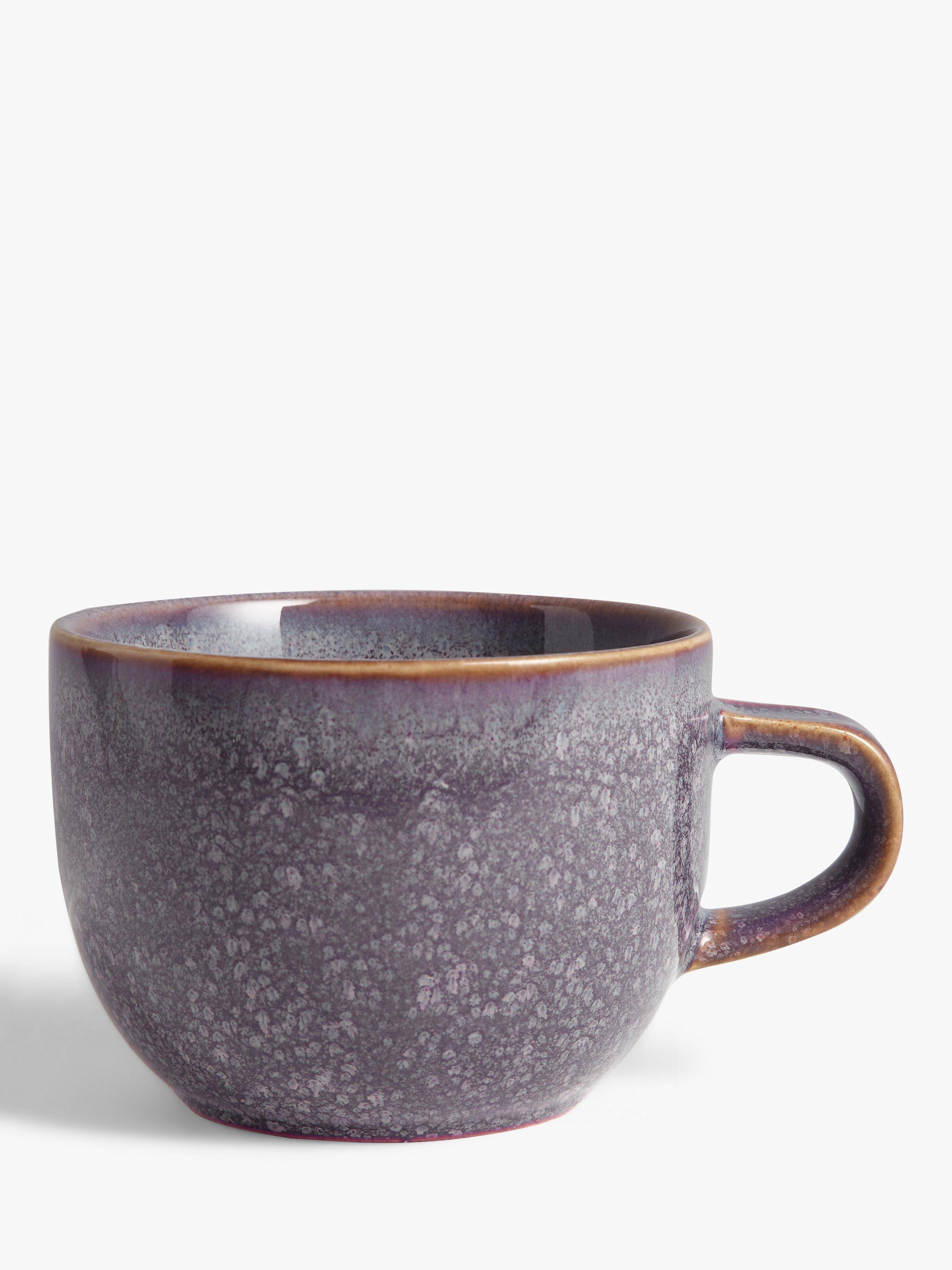 John Lewis & Partners Reactive Cappuccino Mug, Cornflower, 300ml