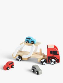 John Lewis Wooden Car Transporter - view 2, 
