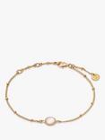 Daisy London Healing Charm Chain Bracelet, Gold/Green