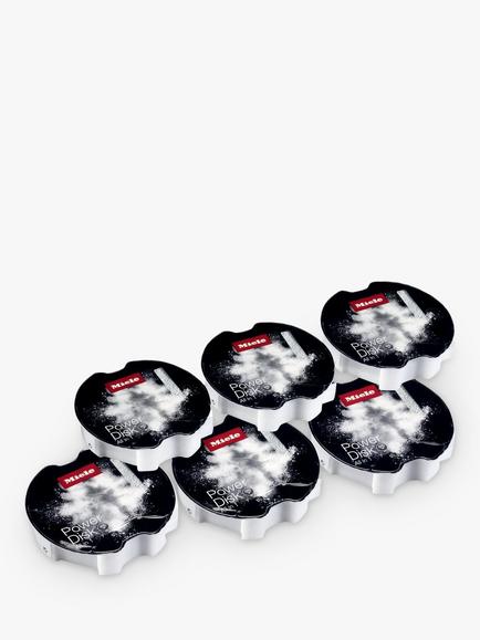 Miele PowerDisk All-in-1 Dishwasher Detergent, Set of 6, White