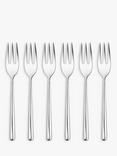 John Lewis Wave Pastry Forks, Set of 6