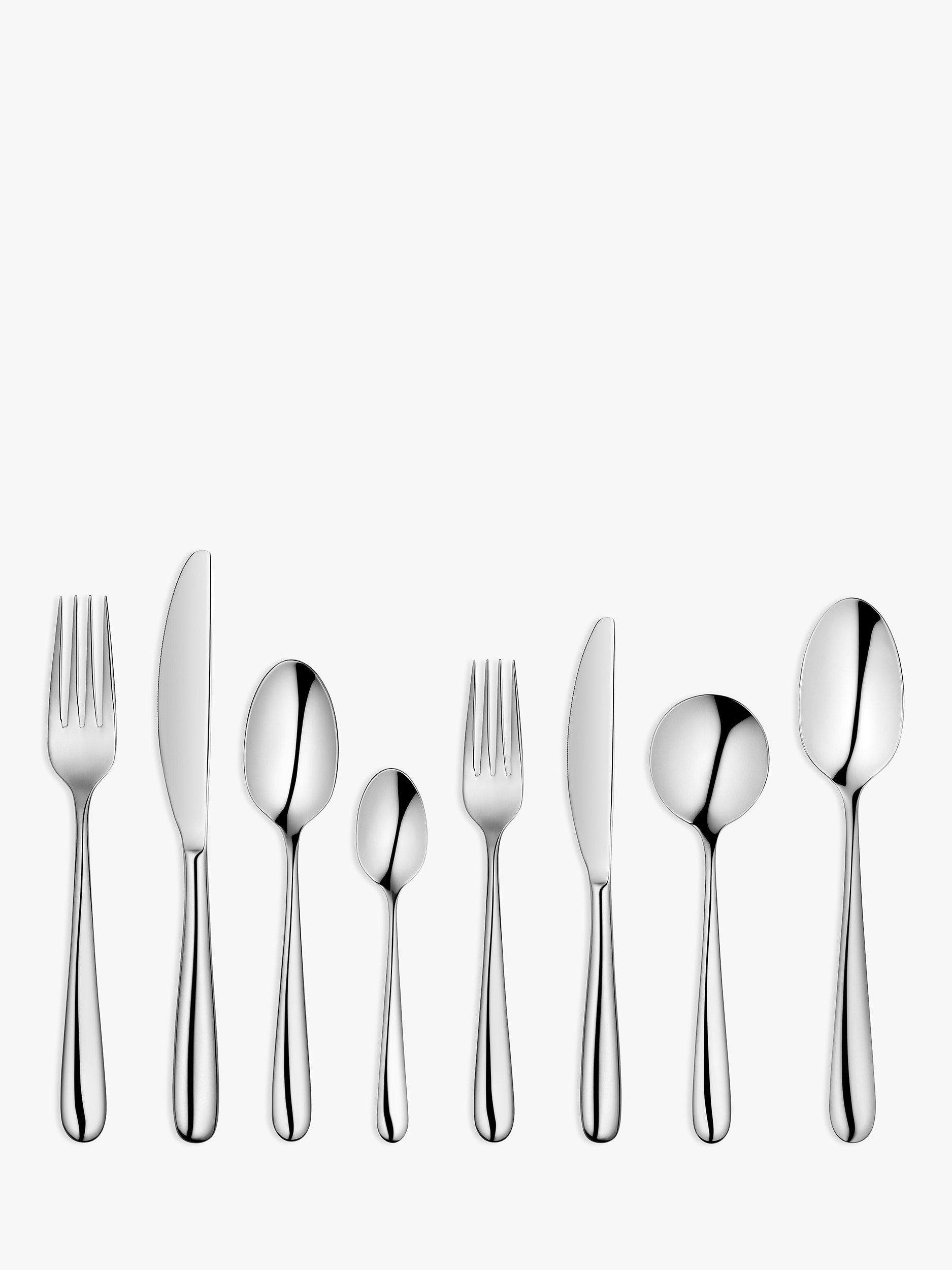 John Lewis Arc Cutlery Set, 44 Piece/6 Place Settings