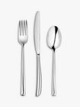 John Lewis Wave Cutlery Set, 18 Piece/6 Place Settings