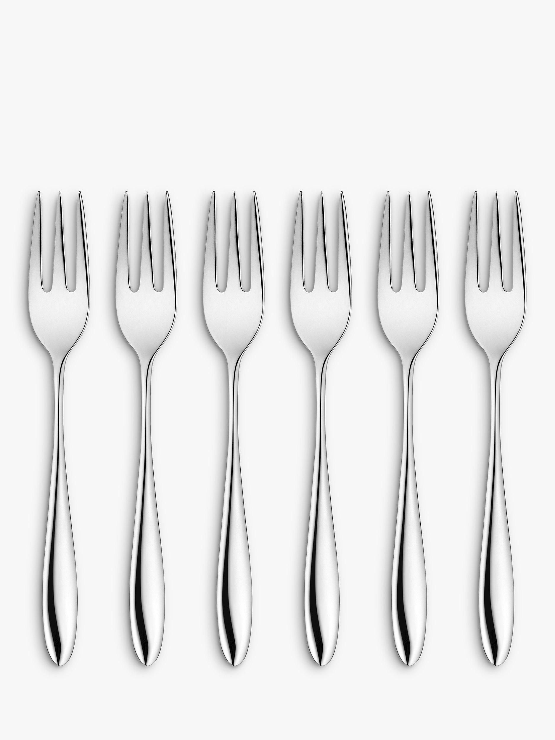 John Lewis Taper Pastry Forks, Set of 6