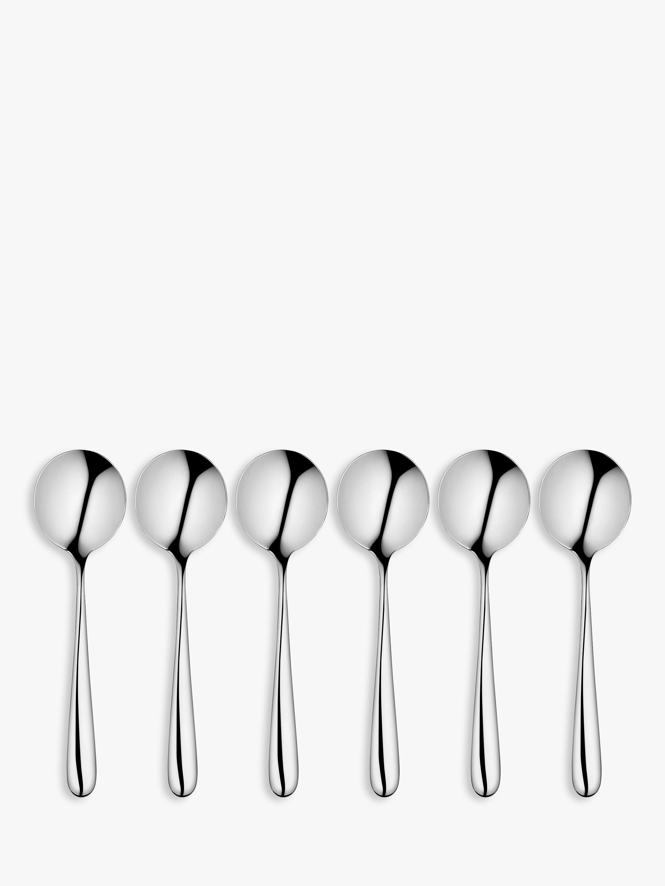 John Lewis Arc Soup Spoons, Set of 6