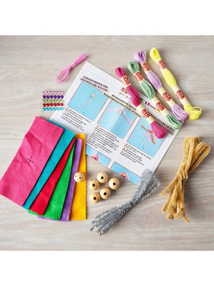 Buttonbag Rainbow Friends Peg Doll Suitcase Craft Kit - view 2, 