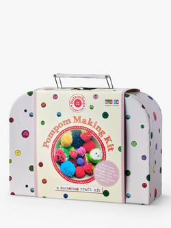 Buttonbag Pom Pom Craft Kit Suitcase, 