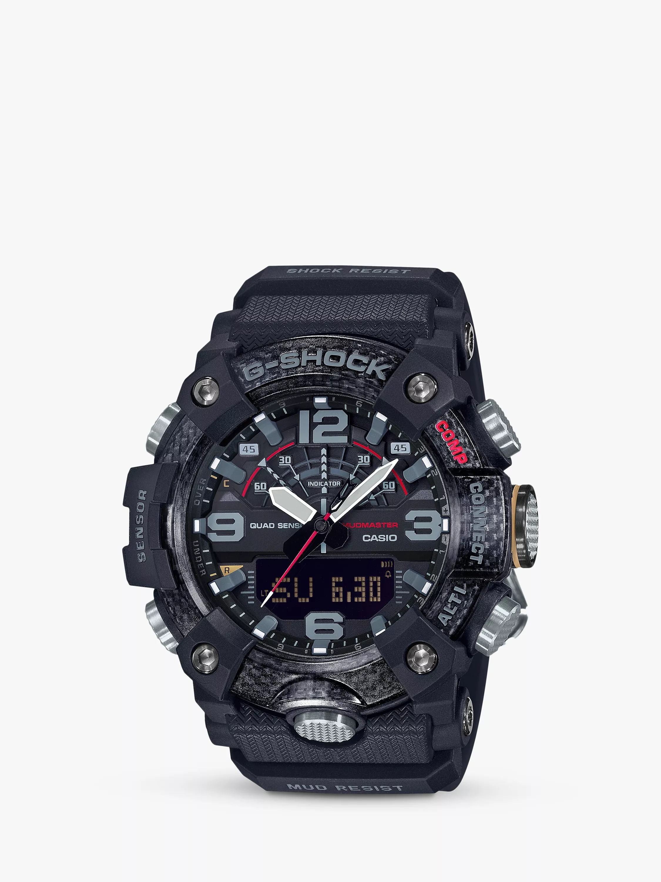 G Shock Men s Master of G Mudmaster Bluetooth Day Resin Strap Watch Black GG B100 1AER