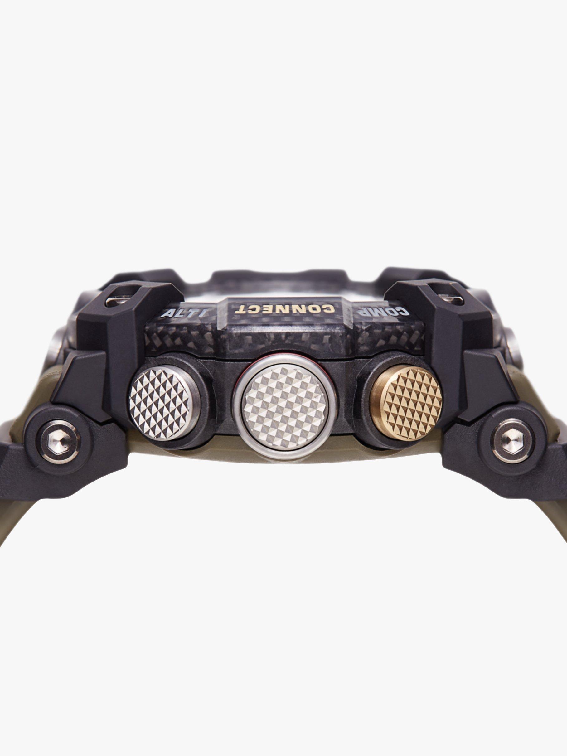 Product image 4 of 9, which shows G-Shock Men's Master of G Mudmaster Bluetooth Day Resin Strap Watch, Green/Black GG-B100-1A3ER