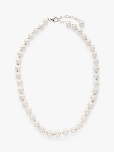 Lido Freshwater Pearl Necklace, White, White