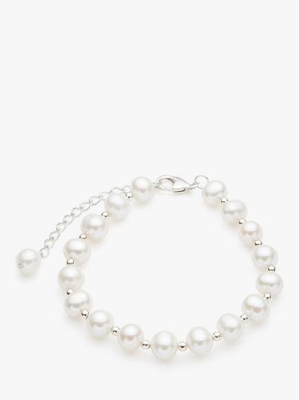 Lido Freshwater Pearl Bracelet, White, White