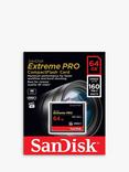 SanDisk Extreme Pro CompactFlash Memory Card, up to 160MB/s Read Speed, 64GB